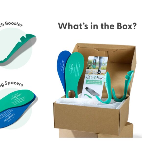 Orthofeet Men's Race Athletic Sneakers Blue / Green - Picture 4 of 6